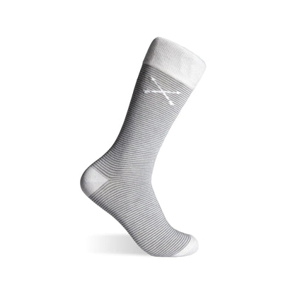 The Fairfields - A Two-Tone Grey Striped sock