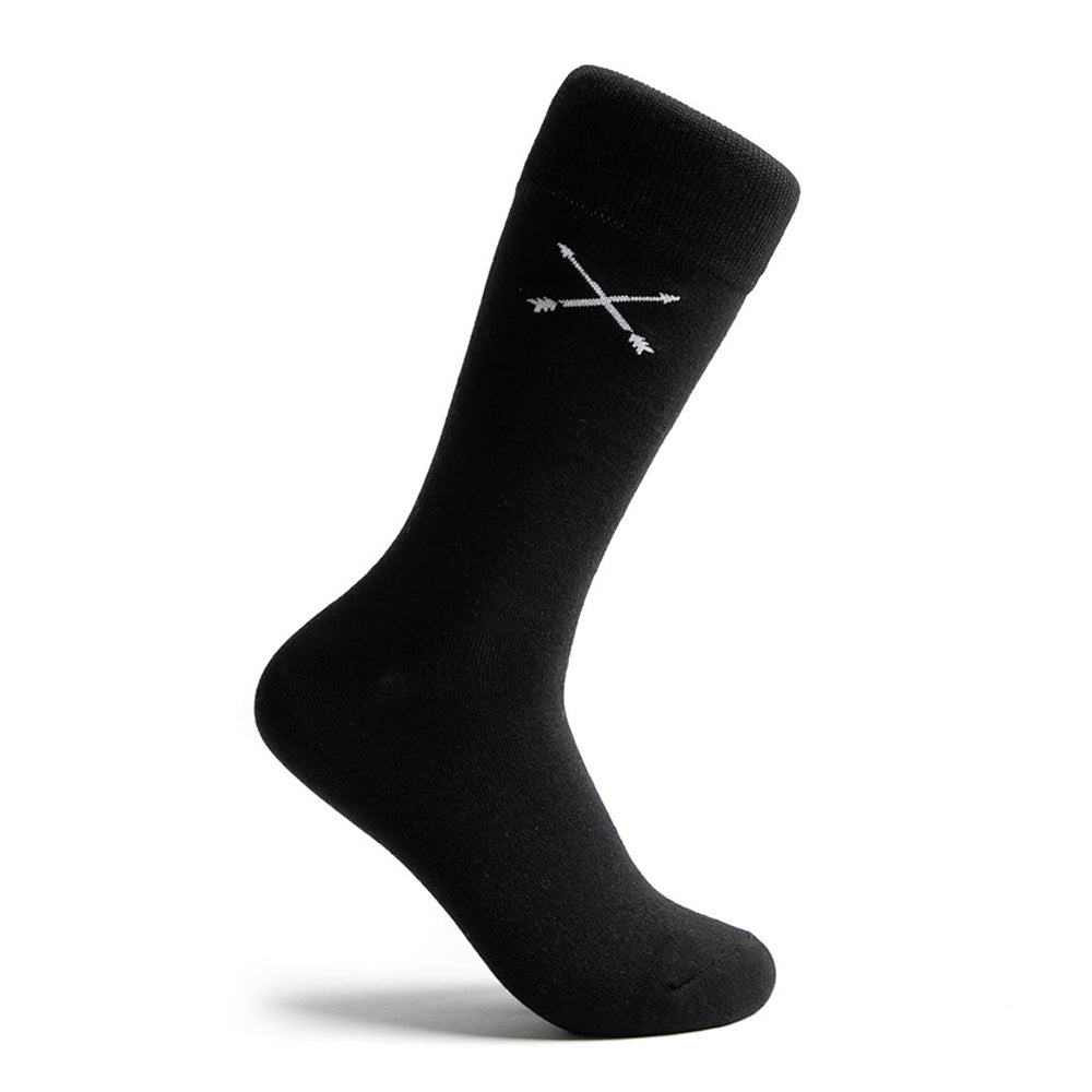 Black Solid - A Black Solid Men's Dress Sock