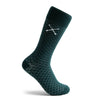 Deep Green Diamonds - A Deep Green Sock with a Contrasting Diamond Pattern
