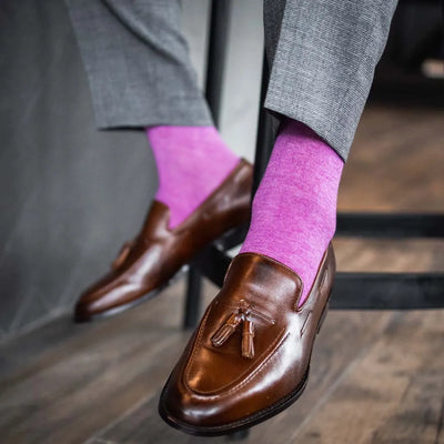 Fuchsia Solid - A Fuchsia Sock
