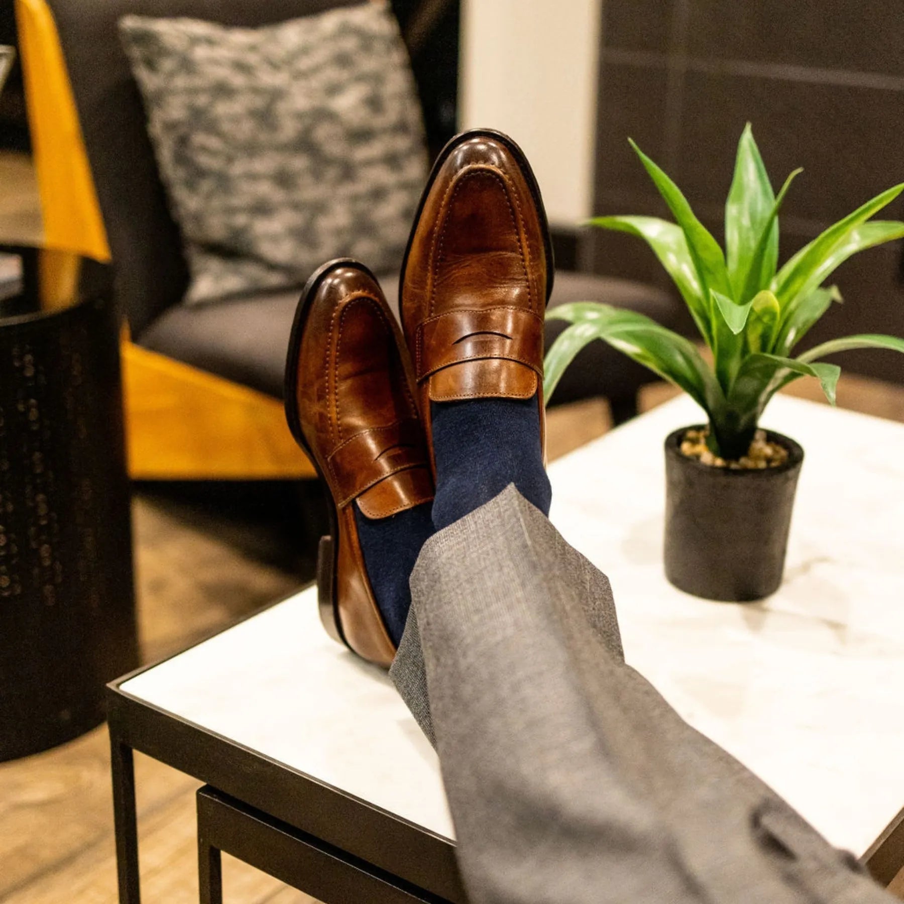 Navy Blue Solid Dress Sock by Southern Scholar | Best-Selling Southern Scholar Socks Navy Blue Solid Dress Sock by Southern Scholar | Best-Selling Southern Scholar Socks