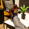 Navy Blue Solid - A Navy Blue Solid Men's Dress Sock