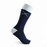 The Oxford Blues - Navy and Baby Blue Pin Dot Sock