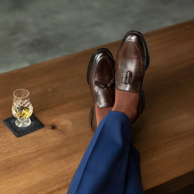 Pecan Solid - A Pecan Brown Solid Dress Sock