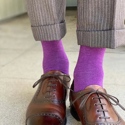 Plum Solid - A Plum Purple Sock