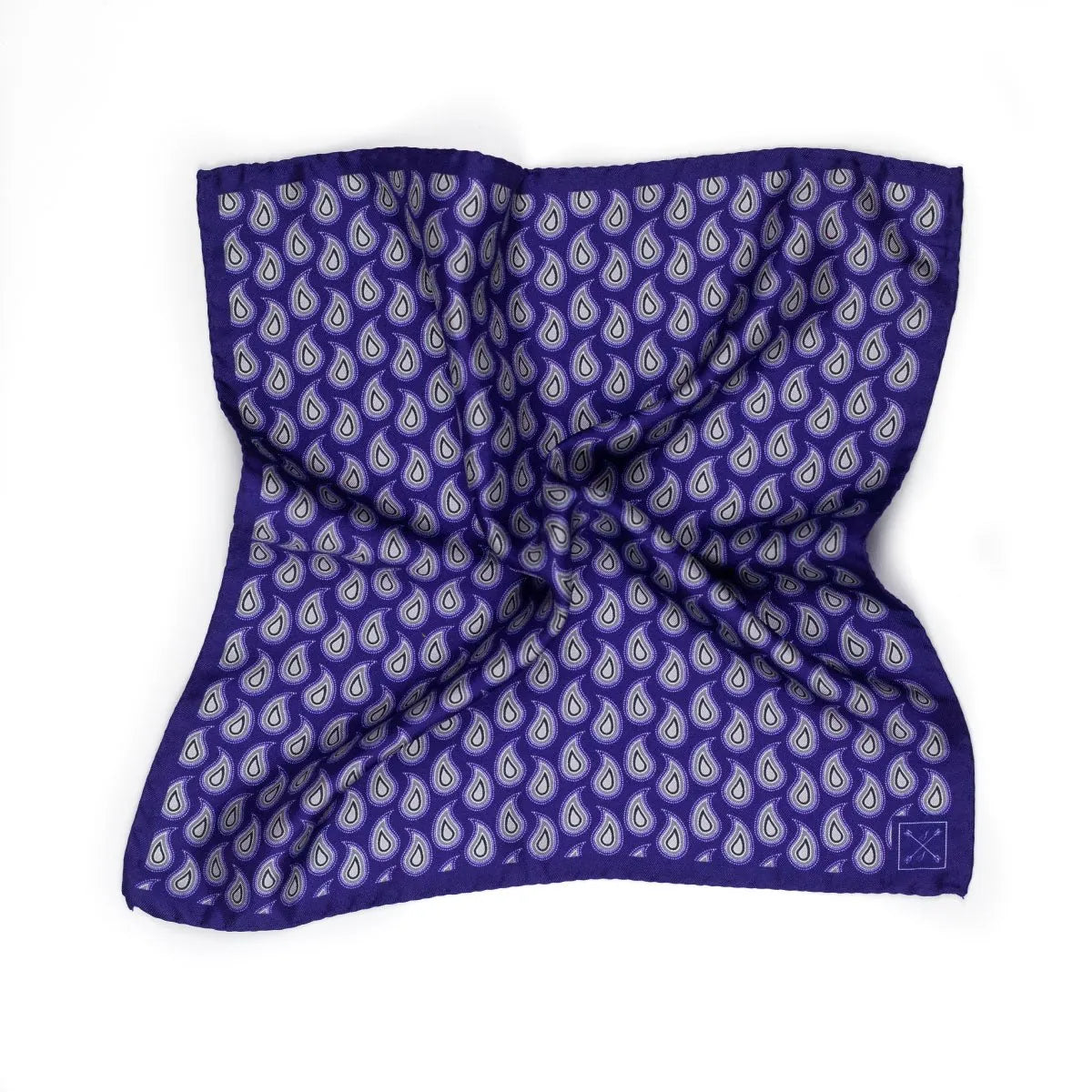 Paisley Italian Silk Handmade Pocket Square