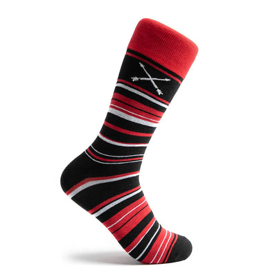 The Alberts - A Black Sock with Red and White Stripes