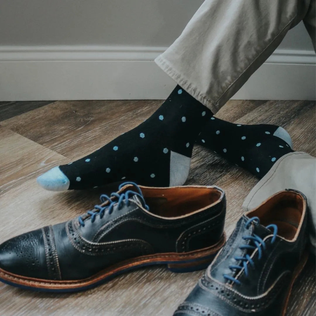 black and blue dress socks Amazon.com: Triple M Plus Men's Royal Blue with Black Dress Socks 3 Pairs Package : Clothing, Shoes & Jewelry