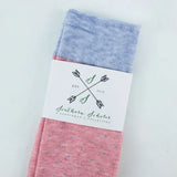 A pair of salmon dress socks