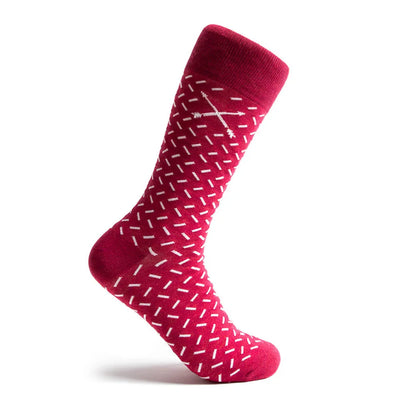 The Kellys - A Raspberry Sock with White Sprinkles