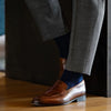 The Oxford Blues - Navy and Baby Blue Pin Dot Sock
