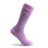 The Scottys - A Purple Diamond Patterned Sock