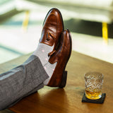 The Blushfords - A Light Grey Sock with Soft Blush Dots