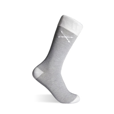 The Fairfields - A Two-Tone Grey Striped sock