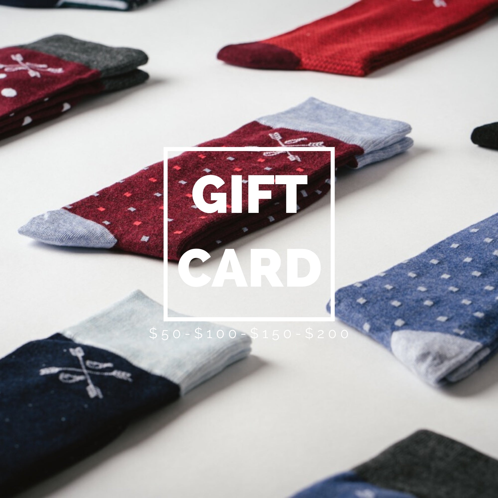 men's socks gift card