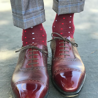 Cranberry mens dress socks 
