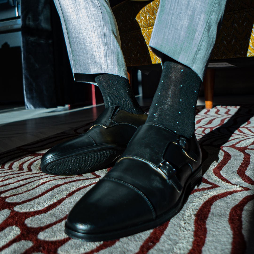 The Oxford Blacks | Black and Baby Blue Pin Dot Dress Sock – Southern ... The Oxford Blacks | Black and Baby Blue Pin Dot Dress Sock – Southern ...